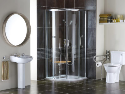 Bathroom for people with disabilities in modern setting